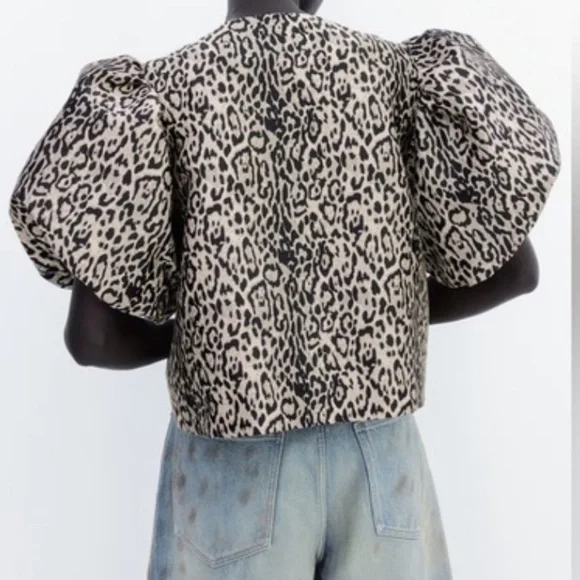 H&M BALLOON-SLEEVED BLOUSE size Small - Picture 3 of 6